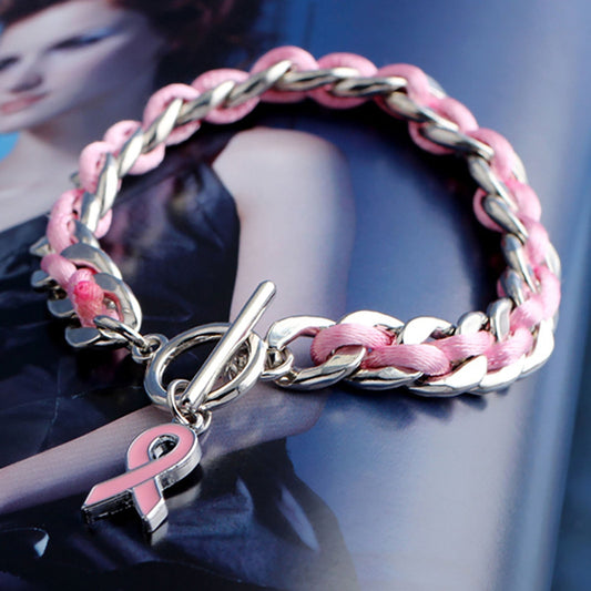 Pink Ribbon Bracelet | Stöd bröstcancer