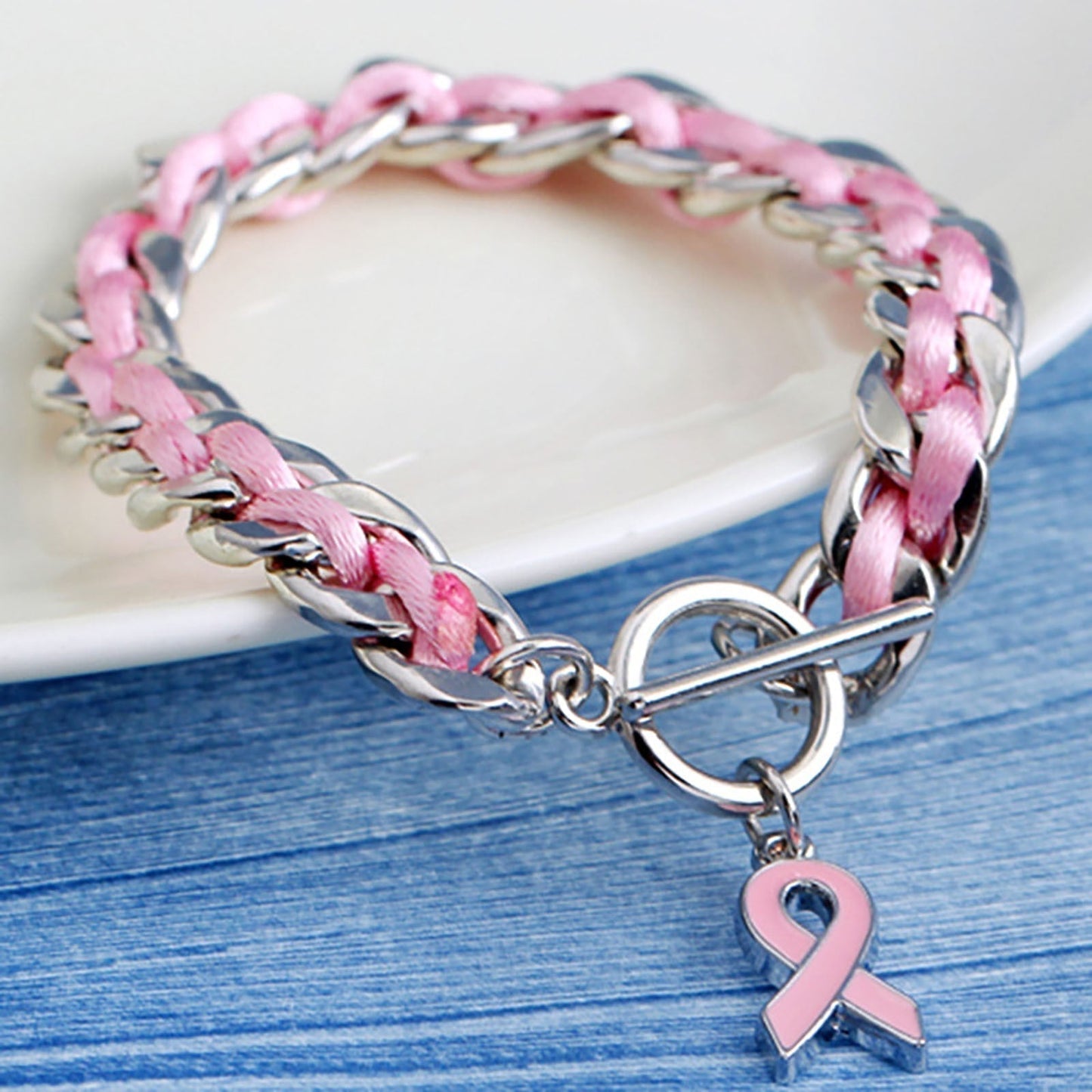 Pink Ribbon Bracelet | Stöd bröstcancer