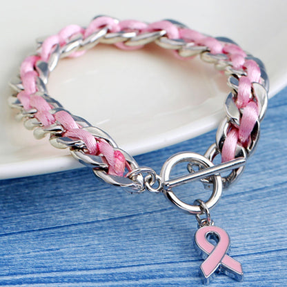 Pink Ribbon Bracelet | Stöd bröstcancer