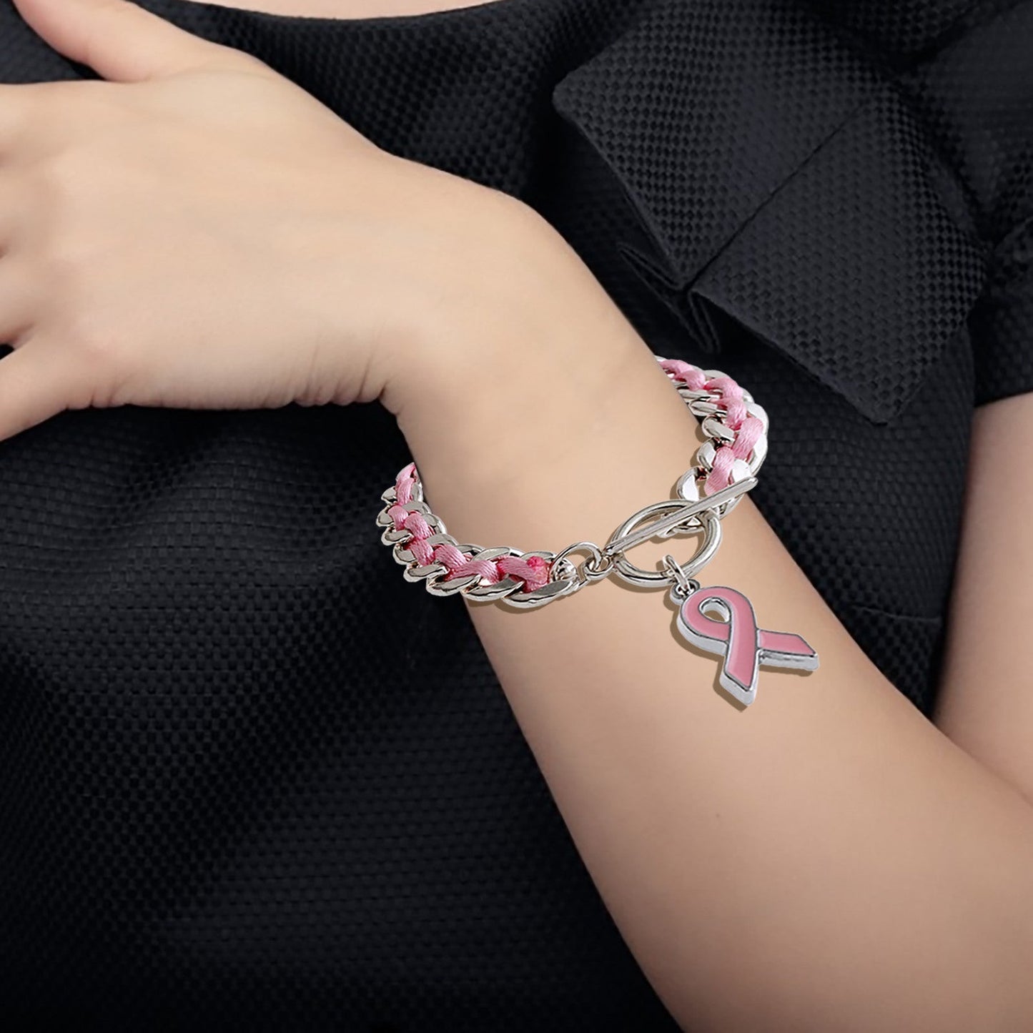 Pink Ribbon Bracelet | Stöd bröstcancer