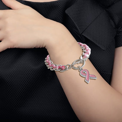Pink Ribbon Bracelet | Stöd bröstcancer